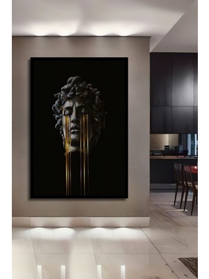 3 Boyutlu Tropikal Doğa Manzara Temalı Ahşap Tablo Çerçeve Görünümlü Dikey Duvar Dekorasyon Tablosu