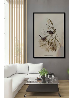 Dekoratif Poster Çerçevesiz Premium Ahşap Tablo Çerçeve Görünümlü Dikey Duvar Dekorasyon Tablosu