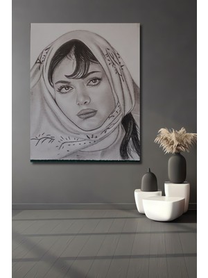 Teona Ahşap Dekoratif Dikey Yeşil Çam Duvar Tablo Ahşap Dikdörtgen Tablo