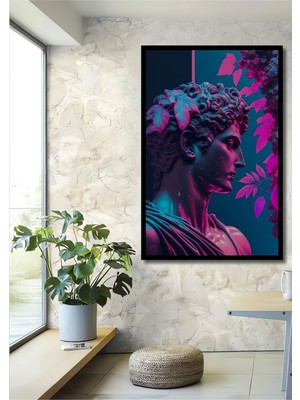 Teona Ahşap 3 Boyutlu Tropikal Doğa Manzara Temalı Ahşap Tablo Çerçeve Görünümlü Dikey Duvar Dekorasyon Tablosu