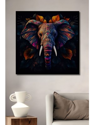 Teona Ahşap Ahşap Art Renkli Tablo 2-Uv Dijital Beyaz Çerçeve Çerçeve Görünümlü Dikey Duvar Dekorasyon Tablosu