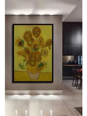 Teona Ahşap Ahşap Tablo Ünlü Masa 3 Boyutlu Çiçek Üreme Posteri Çerçeve Görünümlü Dikey Duvar Dekorasyon Tablosu