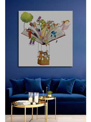 Dekoratif Dikey Modern Sanat Duvar Tablo Ahşap Dikdörtgen Tablo
