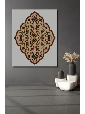 Dekoratif Dikey Islami Motif Duvar Tablo Ahşap Dikdörtgen Tablo