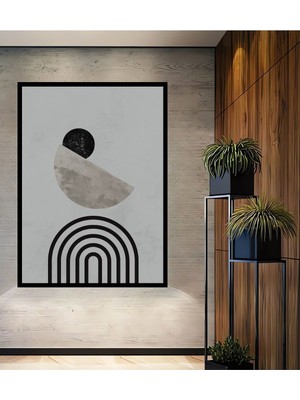 Teona Ahşap Ahşap Tablo Baskılı Modern Minimal Soyut Modern Ev Ofis Otel Dekor Tablo Çerçeve Görünümlü Tablo