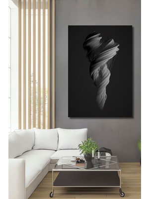 Teona Ahşap Dekoratif Dikey Dönen Duman Modern Sanat Duvar Tablo Ahşap Dikdörtgen Tablo