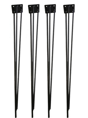 Evnalia Metal Firkete Ayak Kaşıklık Orta Sehpa Zigon Kütük Ayak 46 cm 4'lü