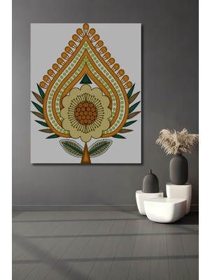 Dekoratif Dikey Islami Motif Duvar Tablo Ahşap Dikdörtgen Tablo