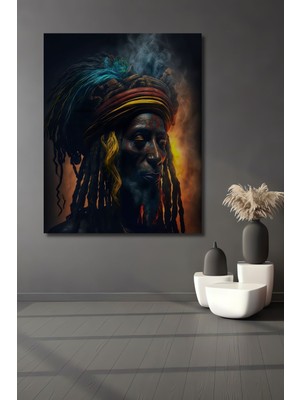 Teona Ahşap Dekoratif Dikey Modern Sanat Duvar Tablo Ahşap Dikdörtgen Tablo