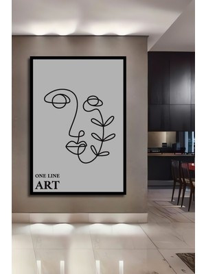 Teona Ahşap Ahşap Tablo Mid Century Matisse Bohem Soyut Minimalist Art Çerçeve Görünümlü Dikey Duvar Tablo