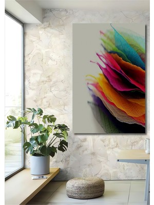 Teona Ahşap Dekoratif Dikey Renkler Modern Sanat Duvar Tablo Ahşap Dikdörtgen Tablo