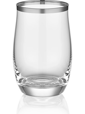 Decorium Dalia Platin Yaldızlı 200 ml 6 Parça Cam Su Bardağı 9-01010007