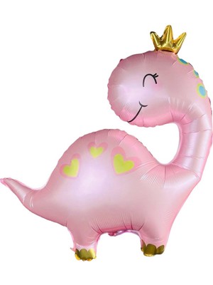 Kidspartim Pembe Dinozor Folyo Balon 96X67 cm