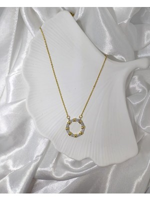 Rosa Juliet Jewelry Kadın Gold Çelik Kararma Yapmayan  Xox Model  Ince Zincir Kolye