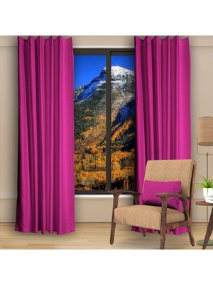 Dhm Perde Mürdüm Blackout Karartma Perde Güneşlik Pilesiz Extraforlu Düz Dikim