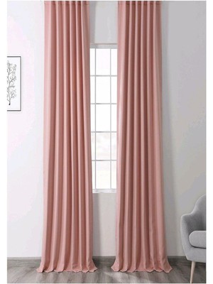 Dhm Perde Pudra Blackout Karartma Perde Güneşlik Pilesiz Extraforlu Düz Dikim