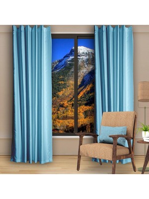 Dhm Perde Aqua Blackout Karartma Perde Güneşlik Pilesiz Extraforlu Düz Dikim