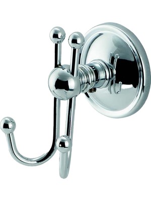 Çelik Banyo Bella Çıkmalı Çiftli Askılık (40-014)