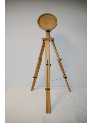 Retro Vitrini Tripod Lambaderler Ahşap El Yapımı Ayaklı Ayarlanabilir Aydınlatma Lambader. Ahşap E27 1 151-200 Ka