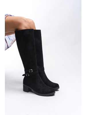 Riccon Zauhilde Kadın Toka Detaylı Topuklu Çizme 0012746