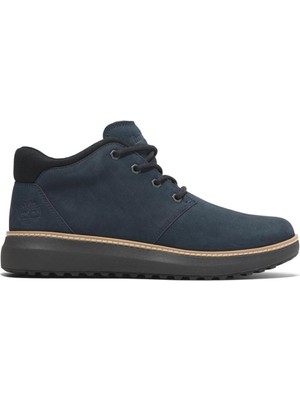 Timberland Deri Lacivert Erkek Günlük Ayakkabı Hudson Road Mıd Lace Up Chukka Boot