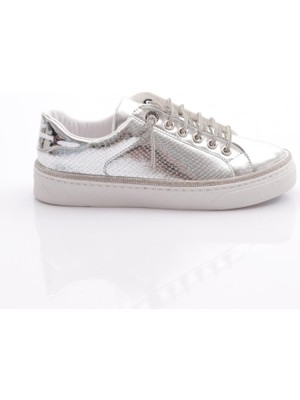 DGN 2475 Kadin Taş Ip Bağcikli Sneaker Ayakkabi