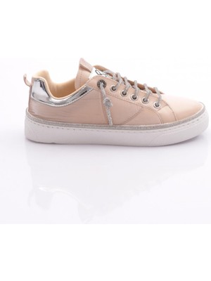 Dgn 2477 Kadın Taş Ip Desenli Sneaker Ayakkabi