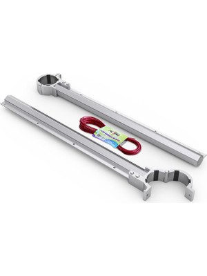 Asvera 51mm Yuvarlak Küpeşte Balkon Çamaşırlık - DİKKAT: Sadece Yuvarlak Korkuluklar İçindir