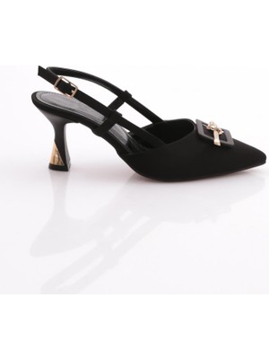 Dgn 24211 Kadın Arkadan Bağlamali Topuklu Ayakkabi