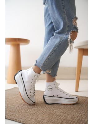 Daxtors D712 Kadın Uzun Günlük Ortopedik Sneaker Spor Ayakkabı