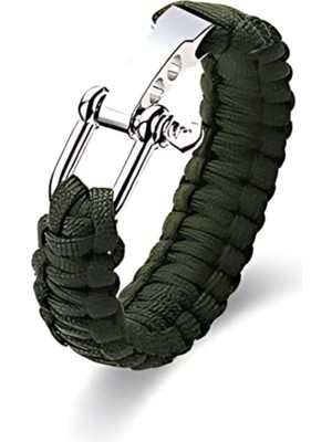Nidage Paracord Paraşüt Ipi Outdoor Bileklik 3 Kademeli U Klips