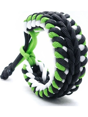 Nidage Outdoor Paracord Bileklik Kalın Cuff Bağlamalı Tactical Survival Bileklik