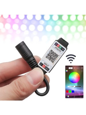 Siyah Rgb LED Bluetooth Kontrol Cihazı LED