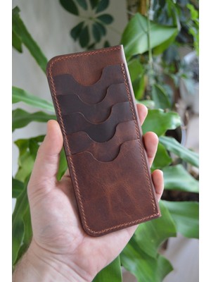 Oh Deer Leather El Yapımı Uzun  Cüzdan