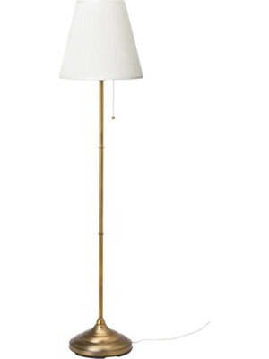 IKEA Metal Arstıd 155 cm Gold Altın Pirinç Renk Gövde Yer Lambası Lambader Altın 151-200 1 E27 Tek Ayakl