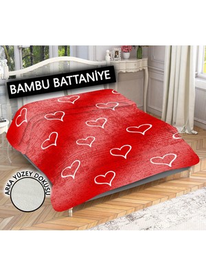 Doruklar Home Collection Dekoratif Modern Desenli %100 Bambu Kumaşlı Battaniye