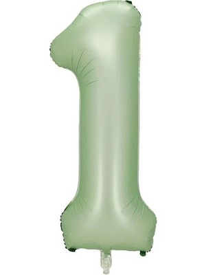 Kidspartim 1 Rakam Yeşil Folyo Balon 40 Inç 100 cm