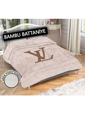 Doruklar Home Collection Dekoratif Modern Desenli %100 Bambu Kumaşlı Battaniye