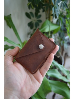 Oh Deer Leather El Yapımı  Minimal Kartlık/cüzdan