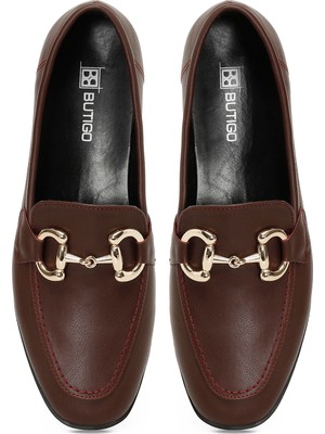 Butigo 24K-516 4pr Bordo Kadın Loafer