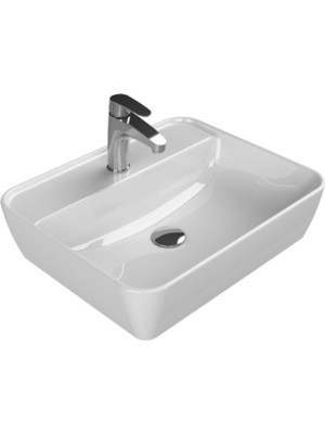 Turkuaz One Tezgahüstü Lavabo 55X45 cm