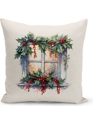 Bertille Home Yılbaşı Serisi Çift Tarafı Dijital Baskılı Kırlent Kılıfı (Christmas Noel Cushion Cover)