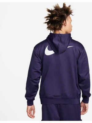 Nike Therma Fit Full-Zip Mens Hoodie Erkek Mor Kapüşonlu Sweatshirt FB7115