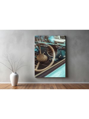 Kiraz Çiçeği Butik Araçlar Kanvas Tablo