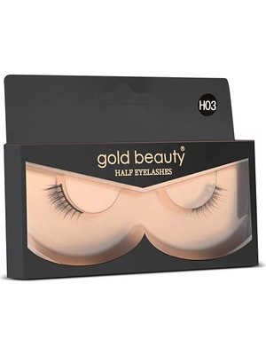 Gold Beauty Kolay Uygulanabilir Cat Eyes Yarım İpek Takma Kirpik