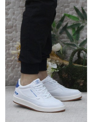 M.P. 242 2058 Beyaz Mavi Rahat Orijinal Ürün Sneaker Erkek Ayakkabı