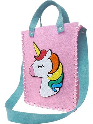 4-7 Yaş Çocuklar Için Çanta Dikiş Seti - Ilk Dikiş Kitim, Plastik Iğne, Keçe Parçaları, 4-8 Yaş Çocuklar Için El Sanatları, Çocuklar Için Dikiş Seti, Çocuklar Için Dikiş Seti (Tek Boynuzlu At