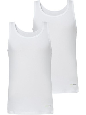 Blackspade Tender Cotton 2'li Beyaz Atlet Erkekler İçin Yumuşak Nefes Alabilir Pamuklu