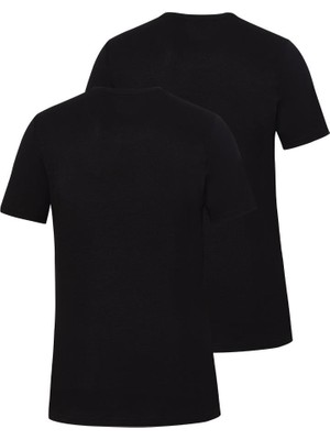 Blackspade Tender Cotton 2'li Kısa Kol Siyah T-Shirt 9675