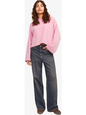 Jjxx Jxelizabeth Loose Kadın Pembe Sweatshirt 12263614-MOONLITE Mauve